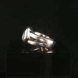 18k White Gold and 1.25cttw Princess Cut Diamond Heavy Ring Size 5