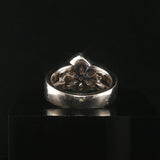 18k White Gold and 1.25cttw Princess Cut Diamond Heavy Ring Size 5