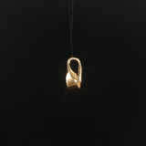 14k Yellow Gold and 0.35ct Diamond Slide Pendant 0.70"
