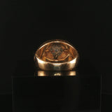 14k Yellow Gold and 0.50cttw Diamond Cluster Men's Vintage Ring Size 9
