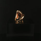 14k Yellow Gold 1.92ct Garnet and 0.30cttw Diamond Ladies Ring Size 5