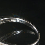 14k White Gold and 0.70cttw Diamond Vintage Halo Ring Size 7.75