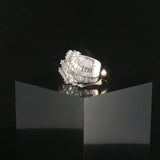18k White Gold and 14k Yellow Gold 1.25cttw Diamond Ring Size 5.5