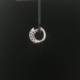 14k White Gold and 0.50cttw Diamond Hoop Earrings
