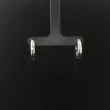 14k White Gold and 0.50cttw Diamond Hoop Earrings