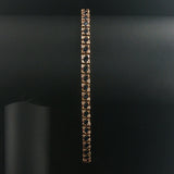 14k Yellow Gold Sapphire and Diamond Vintage Men's Link Bracelet 8.5"