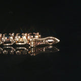 14k Yellow Gold Sapphire and Diamond Vintage Men's Link Bracelet 8.5"