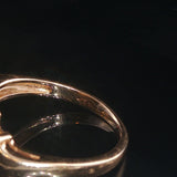 14k Yellow Gold Emerald and Diamond Ring Size 4.5