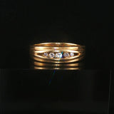 14k Yellow Gold and 0.20cttw Diamond Men's Band Ring Size 11.25