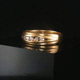 14k Yellow Gold and 0.20cttw Diamond Men's Band Ring Size 11.25