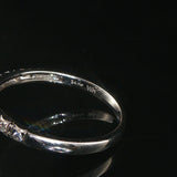 14k White Gold and Diamond Fancy Band Ring Size 7