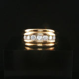 14k Yellow Gold and 0.50cttw Diamond Men's Band Ring Size 11.5