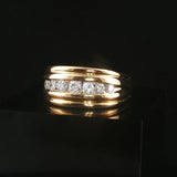 14k Yellow Gold and 0.50cttw Diamond Men's Band Ring Size 11.5