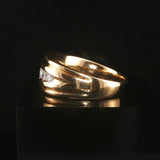 14k Yellow Gold and 0.50cttw Diamond Men's Band Ring Size 11.5