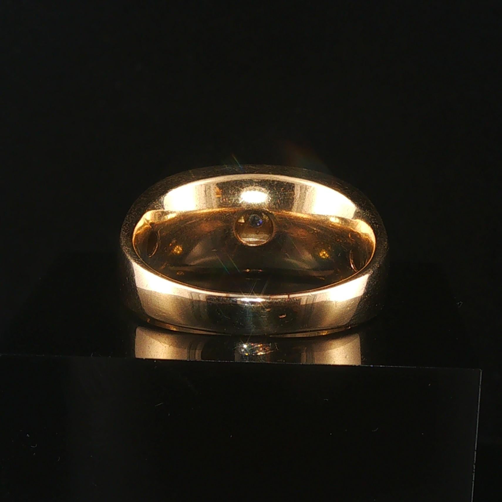 Ring File Measurement 14k Yellow Gold and 0.50cttw Diamond Men's Band Ring Size 11.5 – Joseph ...