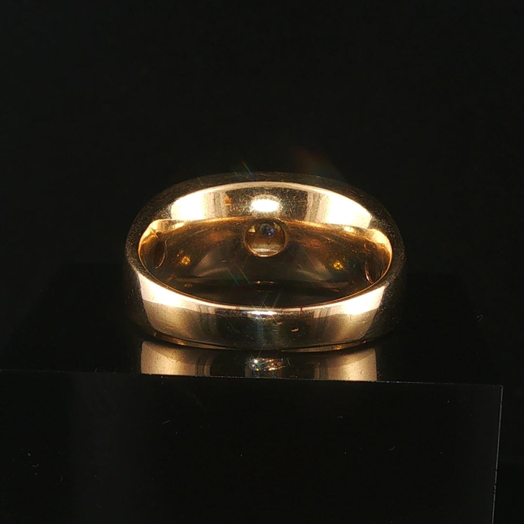 14k Yellow Gold and 0.50cttw Diamond Men's Band Ring Size 11.5
