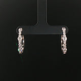 14k White Gold and 1cttw Diamond Hoop Earrings