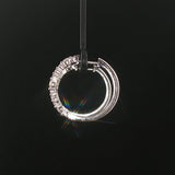 14k White Gold and 1cttw Diamond Hoop Earrings