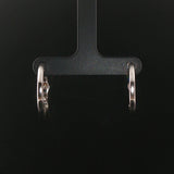 14k White Gold and 1cttw Diamond Hoop Earrings