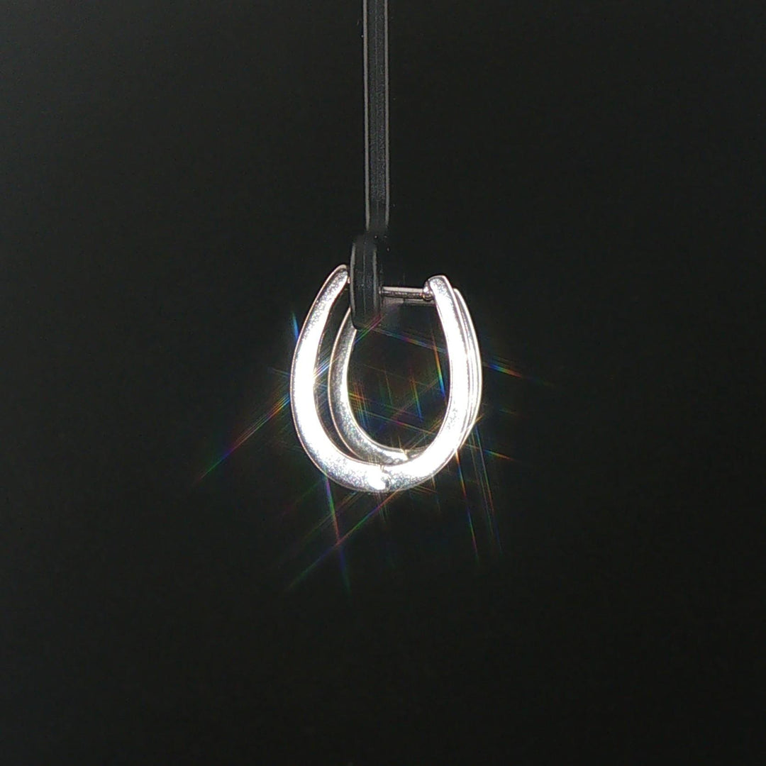 14k White Gold and 0.50cttw Diamond Hoop Earrings