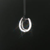 14k White Gold and 0.50cttw Diamond Hoop Earrings