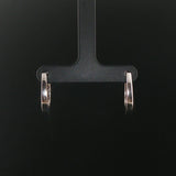 14k White Gold and 0.50cttw Diamond Hoop Earrings