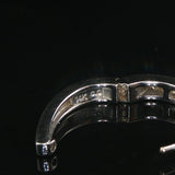 14k White Gold and 0.50cttw Diamond Hoop Earrings