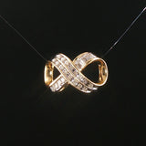 14k Yellow Gold and 0.25ct Round and Baguette Diamond Slide Pendant