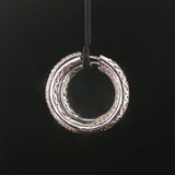 18k White Gold and 3cttw Pave Diamond Inside Out Hoop Earrings 1.25"