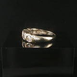 14k Yellow and White Gold 0.97cttw Bezel Set Diamond  Band Ring Size 7