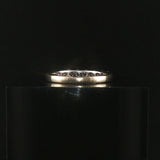 14k White Gold and 0.65cttw Diamond Half Eternity Band Ring Size 7.75