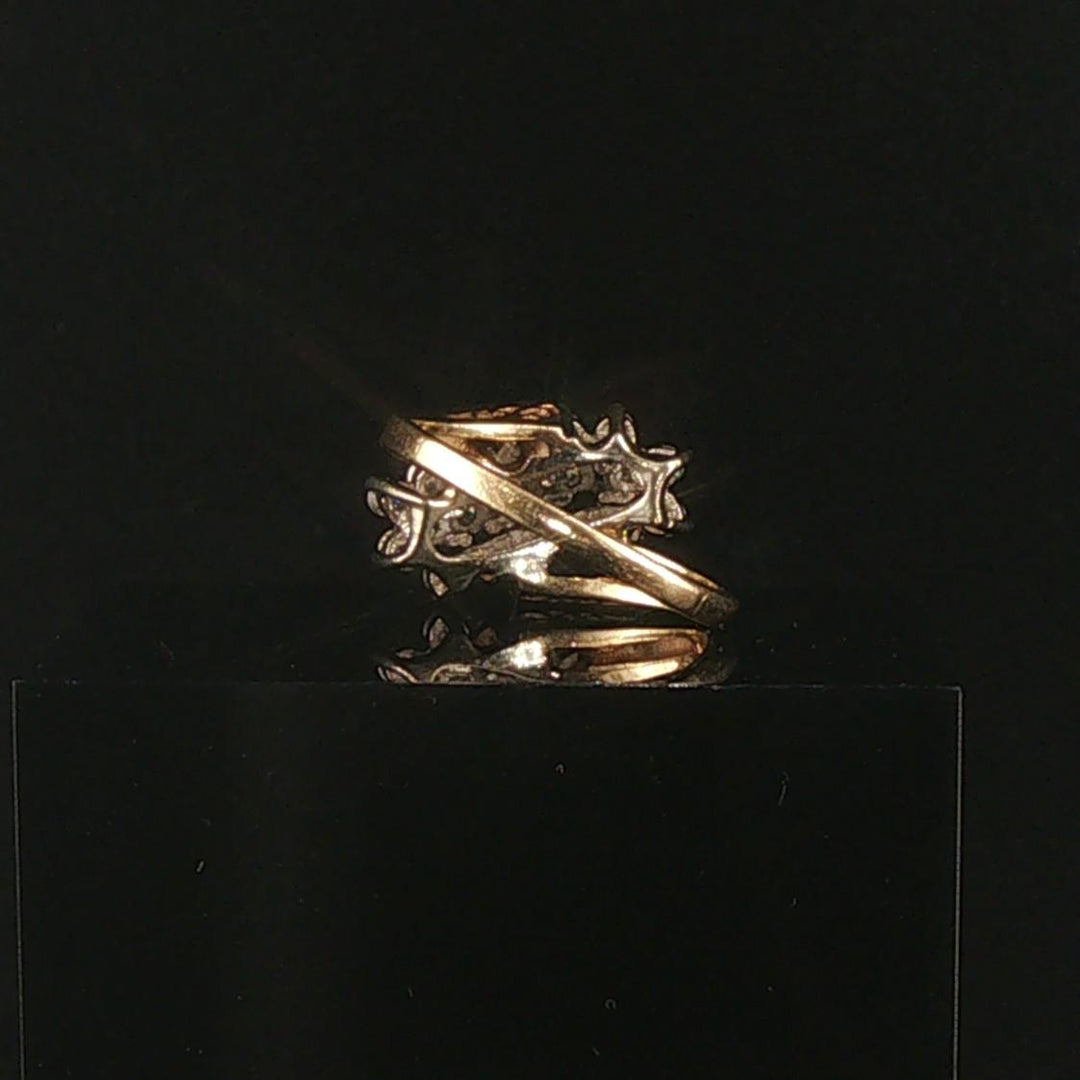 14k Yellow Gold and 0.50cttw Diamond Vintage Ladies Ring Size 5.5