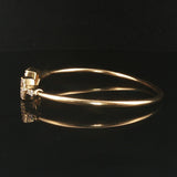 18k Yellow Gold and 0.50cttw Diamond Flex Cuff Bracelet 6.5"