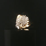 14k Yellow Gold and 0.50cttw Diamond Vintage Ladies Ring Size 6.75