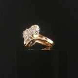 14k Yellow Gold and 0.50cttw Diamond Vintage Ladies Ring Size 6.75
