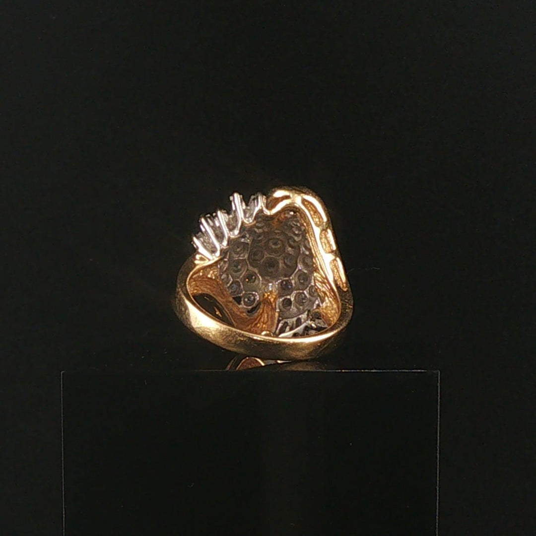 14k Yellow Gold and 0.50cttw Diamond Vintage Ladies Ring Size 6.75