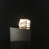 14k Yellow Gold and Diamond Vintage Squared Solid Men's Pinky Ring Size 7.5