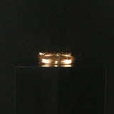 14k Yellow Gold Ruby and Diamond Ladies Vintage Band Ring Size 5.75