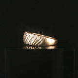 14k Yellow Gold and 0.50cttw Diamond Vintage Ladies Band Ring Size 7.25