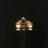 14k Yellow Gold 0.95ct Tanzanite and 0.10cttw Diamond Ladies Ring Size 8.25