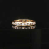18k Yellow Gold and 2cttw Diamond 3mm Eternity Band Ring Size 6