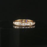 18k Yellow Gold and 2cttw Diamond 3mm Eternity Band Ring Size 6