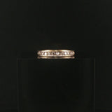 14k Yellow Gold and 0.50cttw Diamond Half Eternity Band Ring Size 7