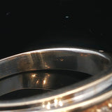 14k Yellow and White Gold 0.25cttw Diamonds Men's Band Ring Size 11.5