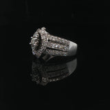 14k White Gold and 0.80cttw Diamond Ladies Ring Size 7.75