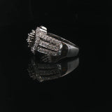 14k White Gold and 0.80cttw Diamond Ladies Ring Size 7.75