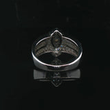 14k White Gold and 0.80cttw Diamond Ladies Ring Size 7.75