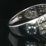 14k White Gold and 0.80cttw Diamond Ladies Ring Size 7.75