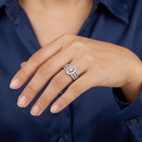 14k White Gold and 0.80cttw Diamond Ladies Ring Size 7.75