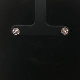 14k White Gold 0.52cttw Princess Cut Diamond Stud Earrings